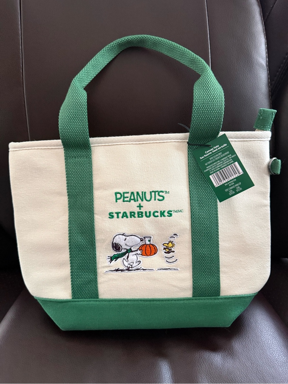 Peanuts x Starbucks snoopy Mini Tote